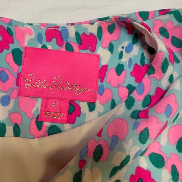 Lilly Pulitzer Blaire Stretch Dress 4 Hottie Dottie Multi EUC - Picture 6 of 11